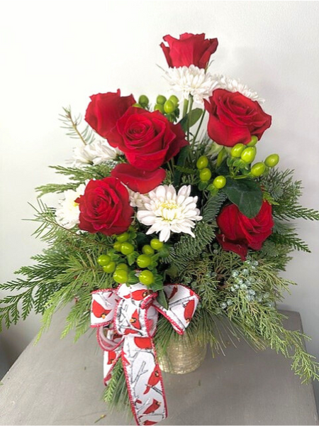 Red White and Christmas Greens