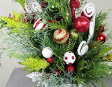 "Who? Cindy Lou" Fresh Greens Arrangement