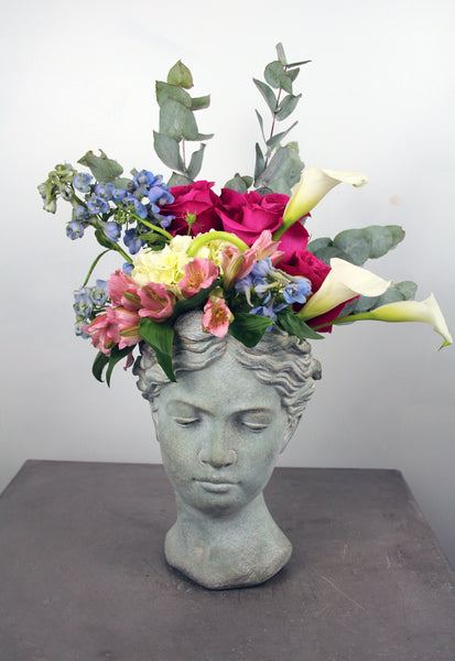Designer's Choice A Pure Goddess Fresh Floral Arrangement